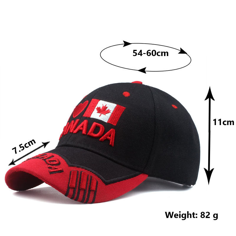 Canada national flag design outdoor baseball cap