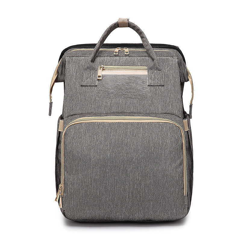 Durable quality grey color diaper backpack