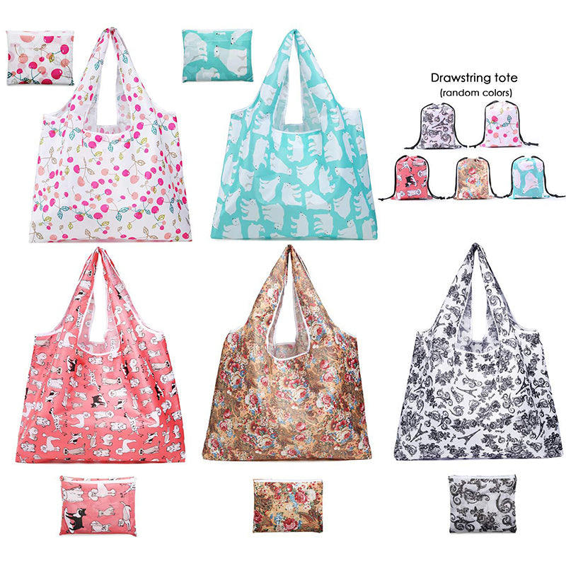 Nylon promotional folable shopping bags