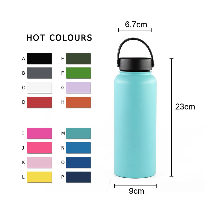 Cycling stainless steel water bottle