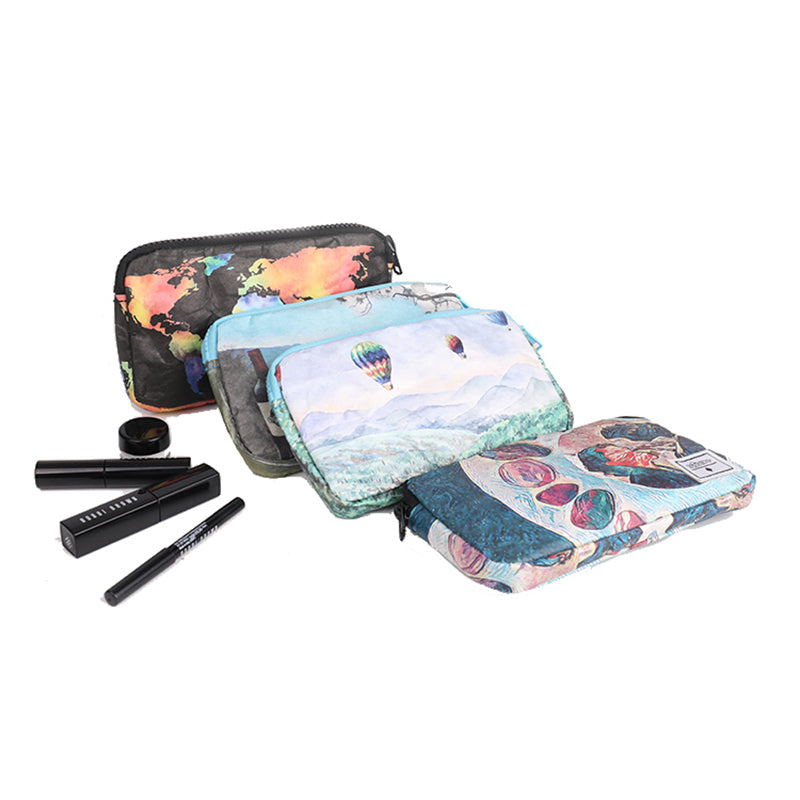 Women makeup bag tyvek paper cosmetic bag