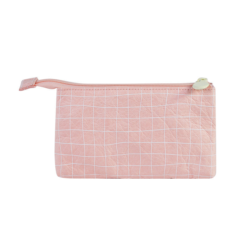 Waterproof paper zipper pouch for storaging