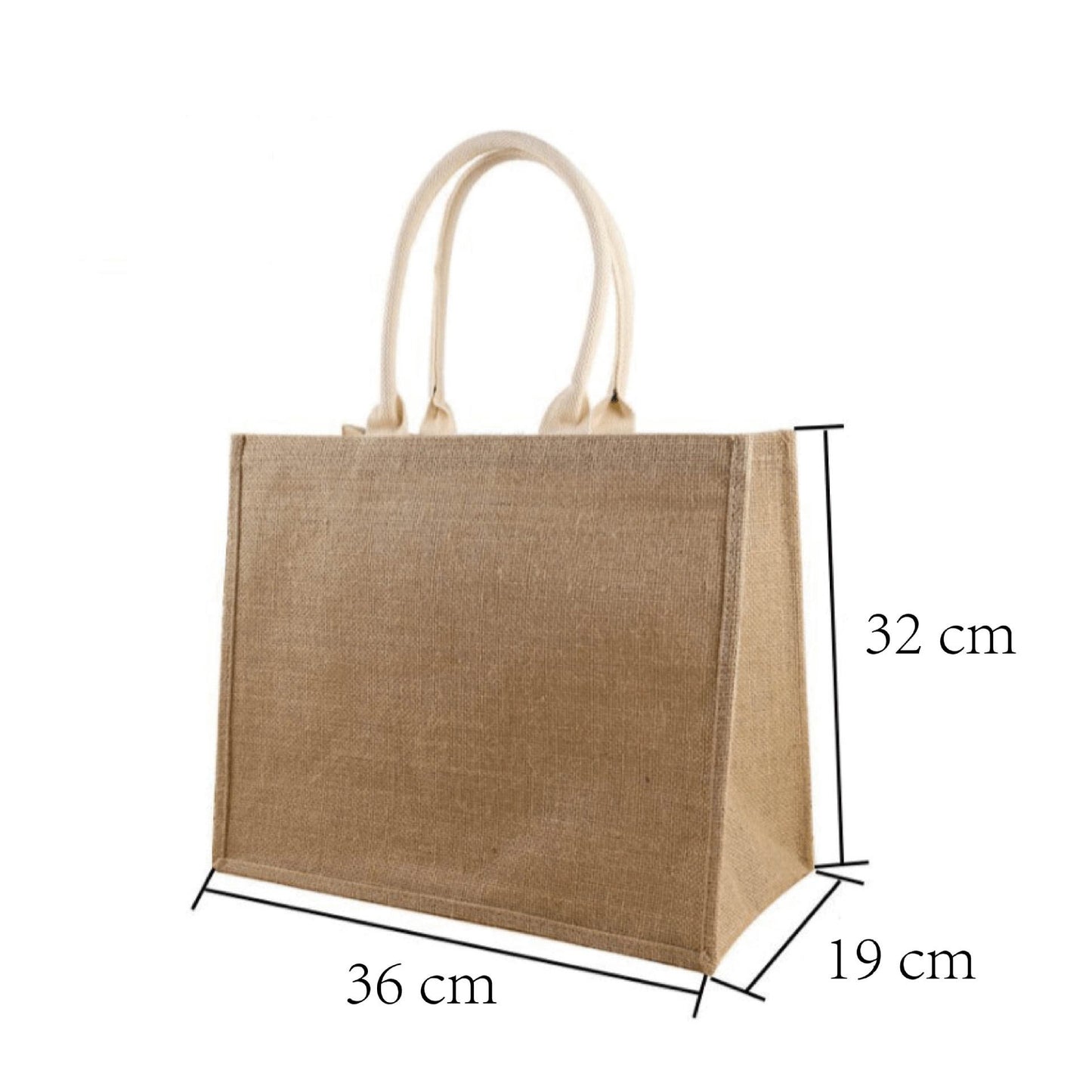 Various size jute material handbags shopping bags