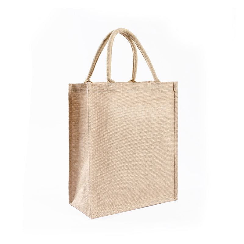 Yellow color jute materials shopping bags