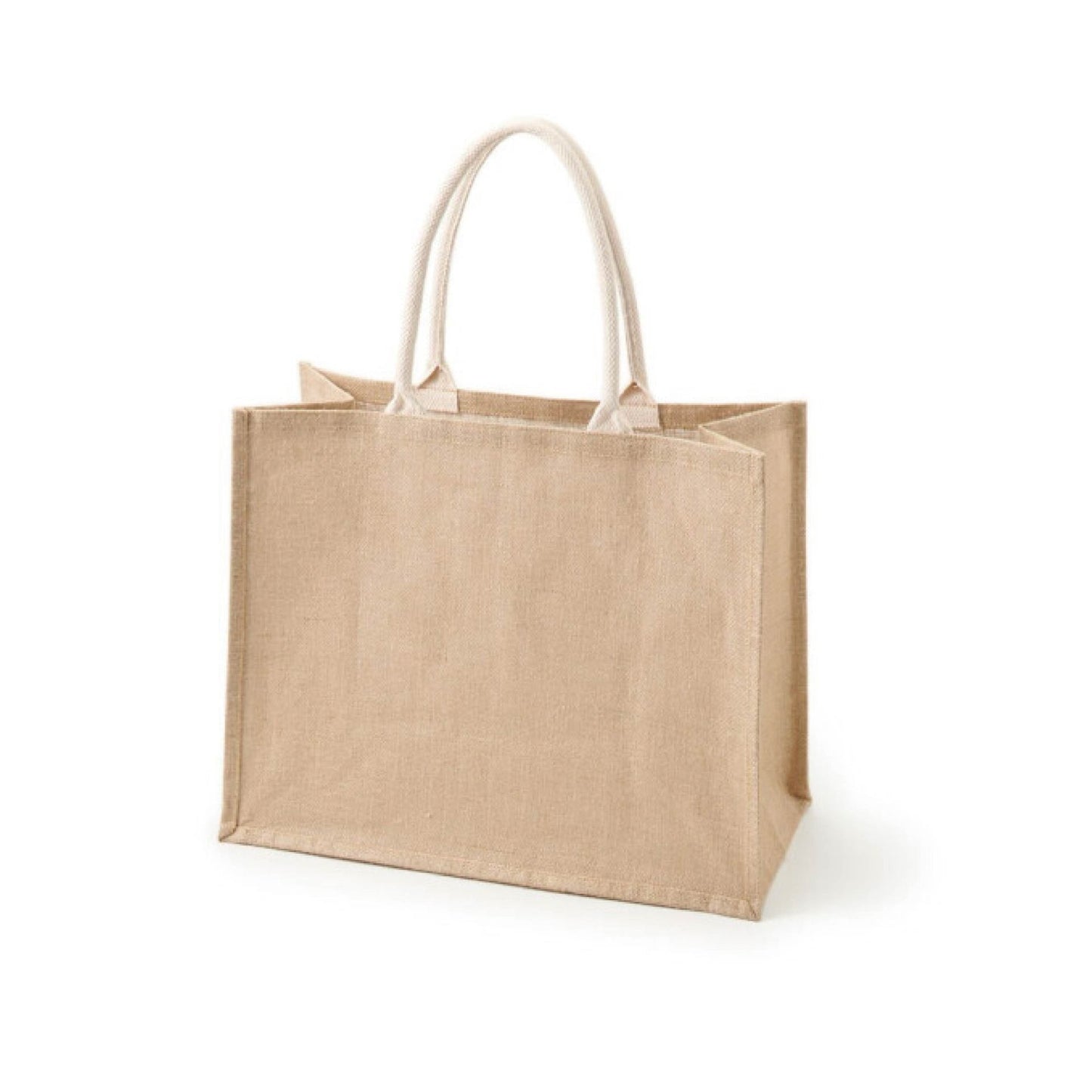 Yellow color jute materials shopping bags