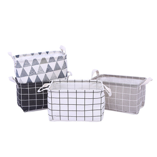 Homeware canvas square storage basket