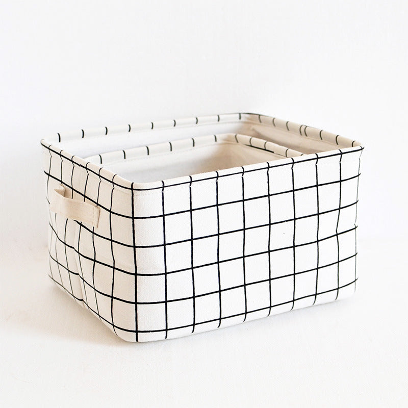 Homeware canvas square storage basket