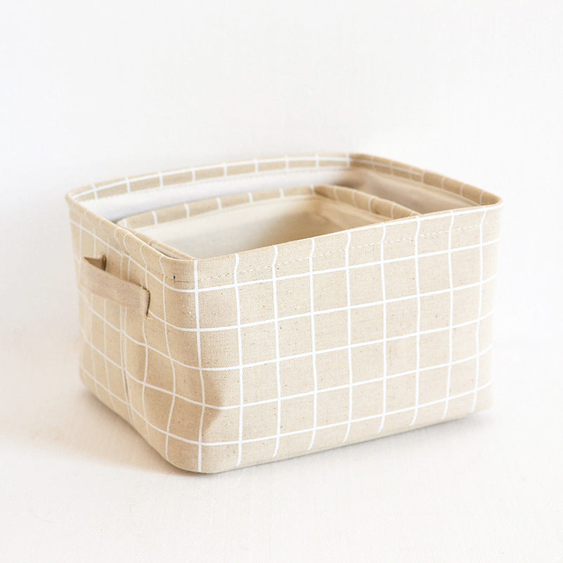 Homeware canvas square storage basket