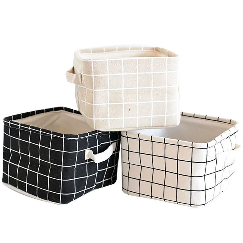 Homeware canvas square storage basket