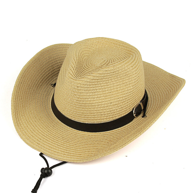 Straw type cowboy hats