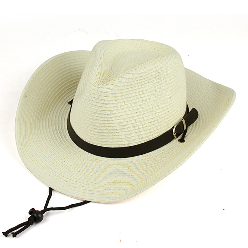 Straw type cowboy hats