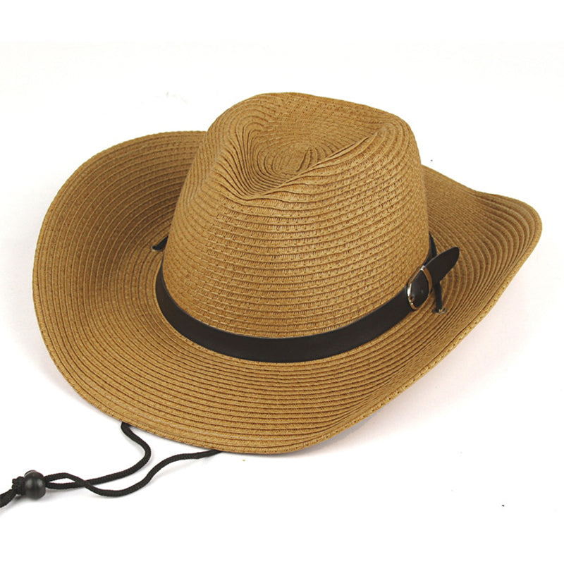 Straw type cowboy hats