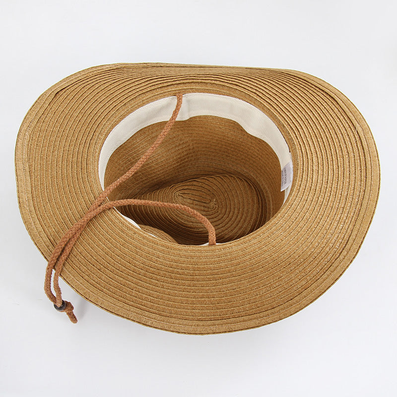 Straw type cowboy hats