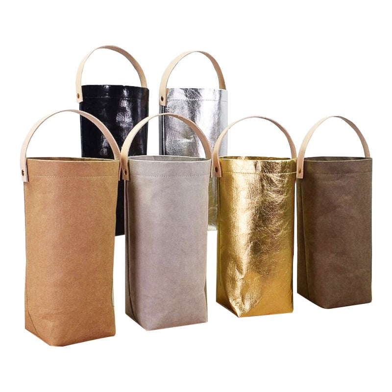 Customized brand wine kraft paper storage bags