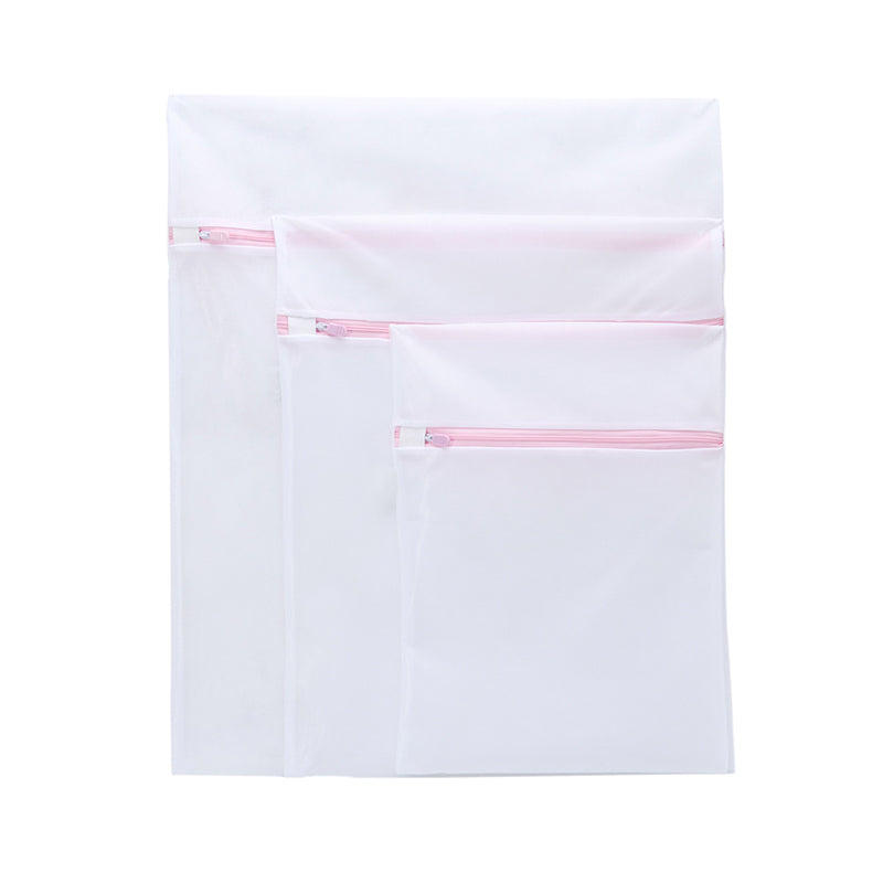 White color mesh storage bags laundry bags