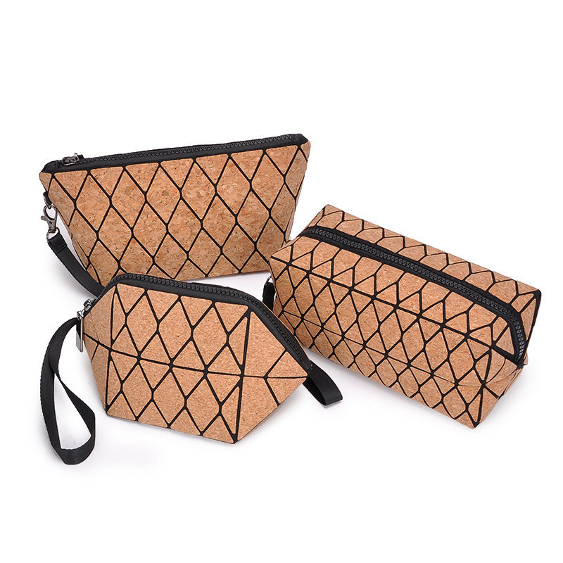 Fashion sort cork cosmetic bags