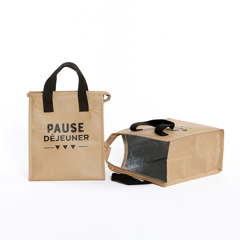 Kraft paper cooler bags insulated bags