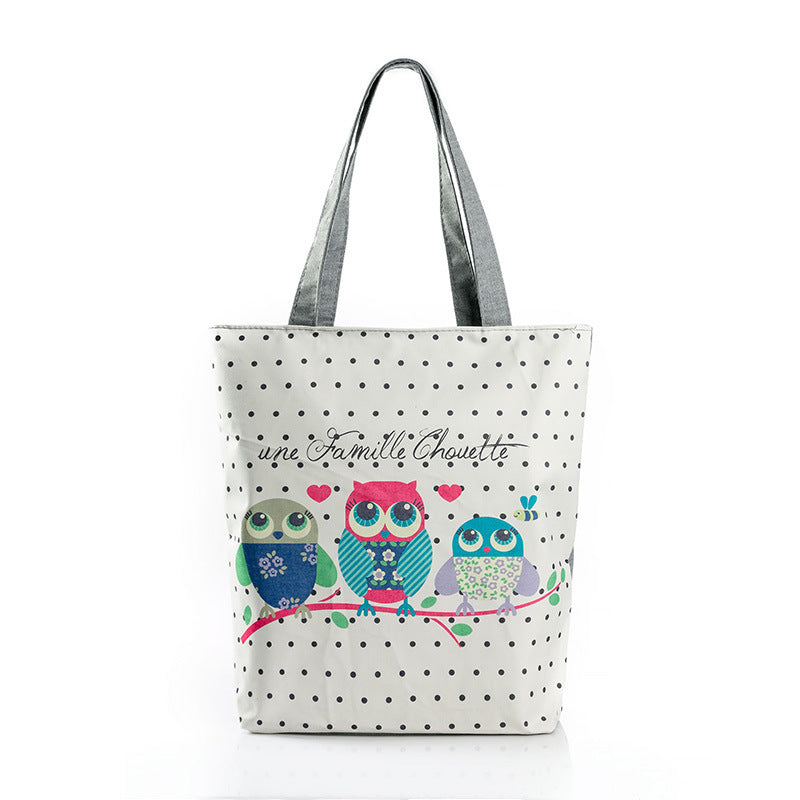 Colorful design cotton materials hand bags