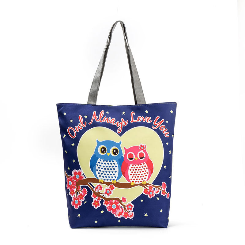 Customized print artwork beach bags