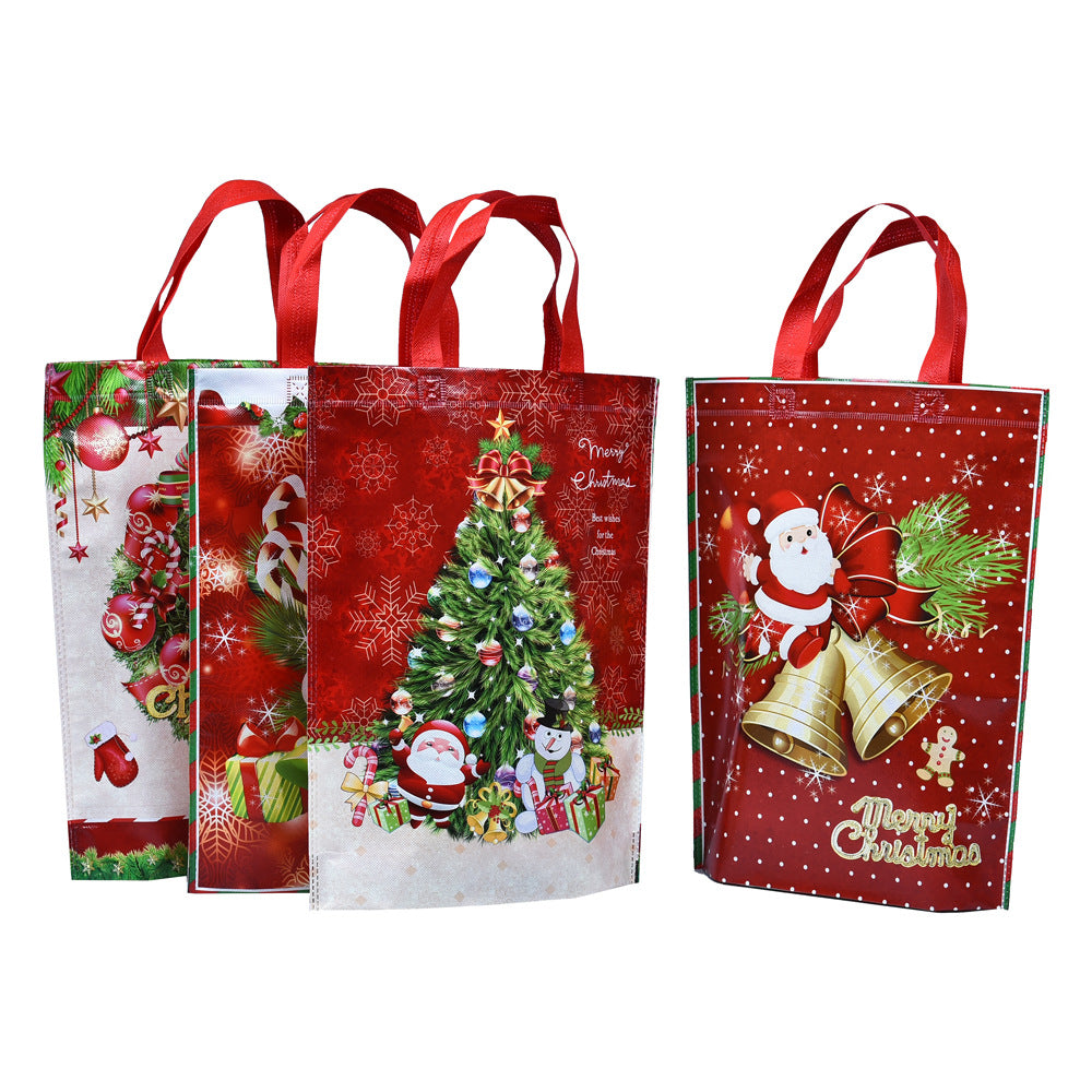 Colorful print color non woven coated shopping bags