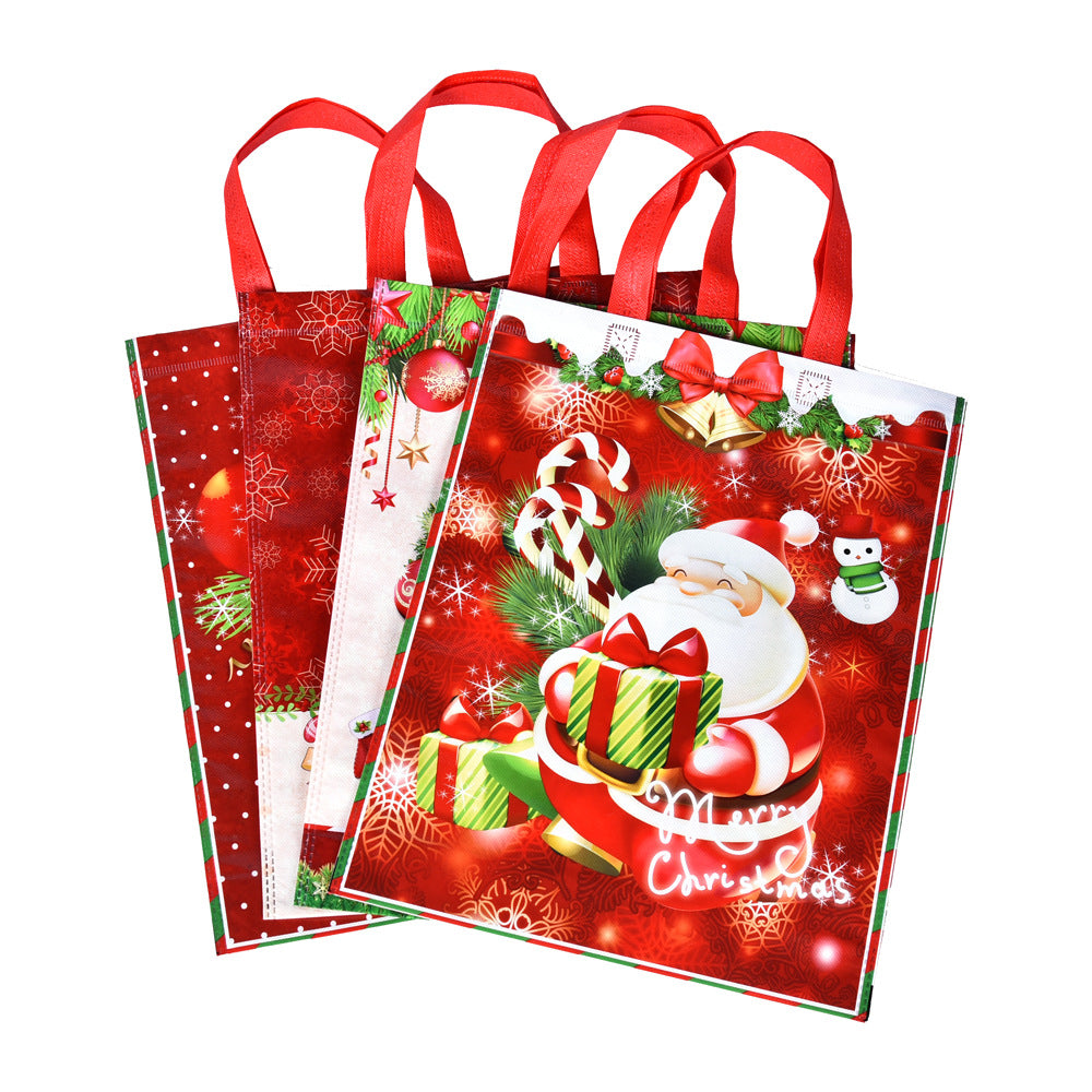 Colorful print color non woven coated shopping bags