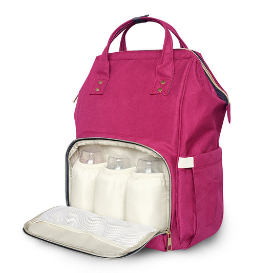 Waterproof multicolor diaper backpack bag