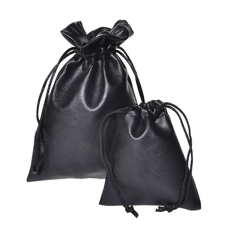 PU leather drawstring bags