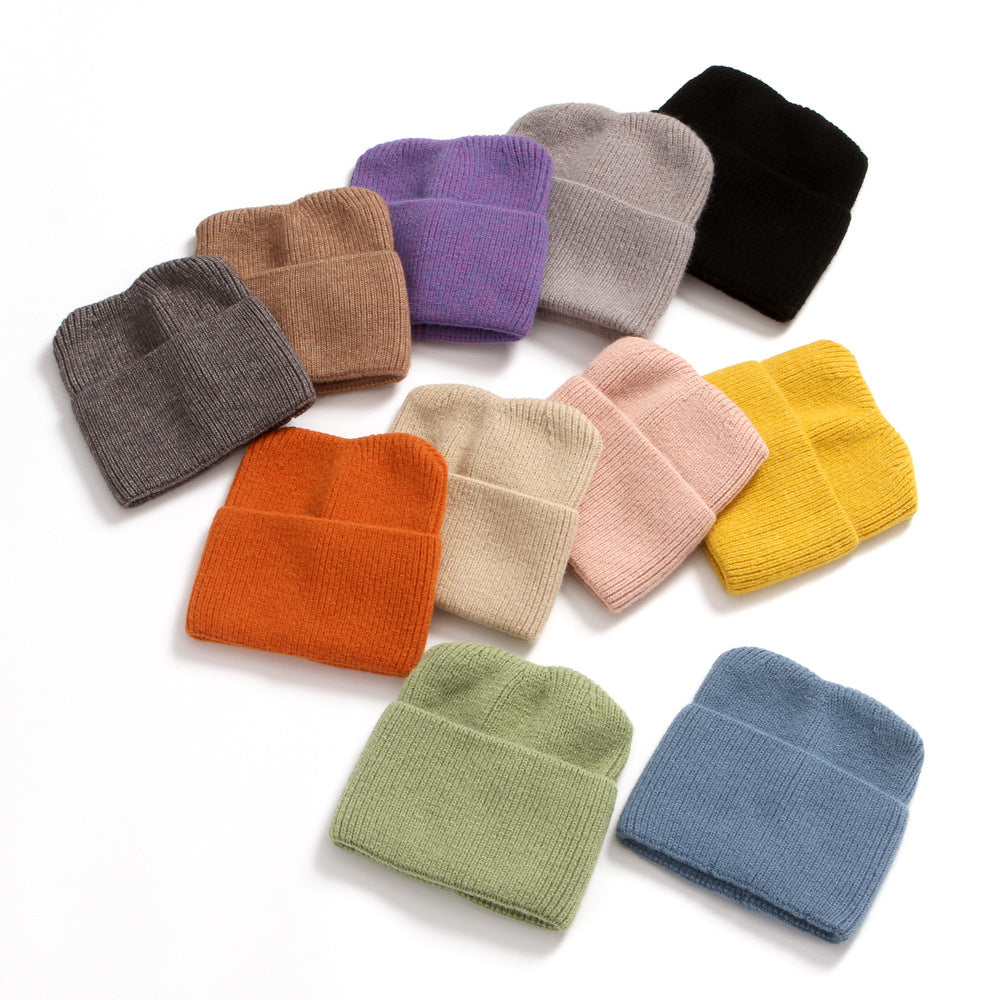 Cat ear style winter knitted hats