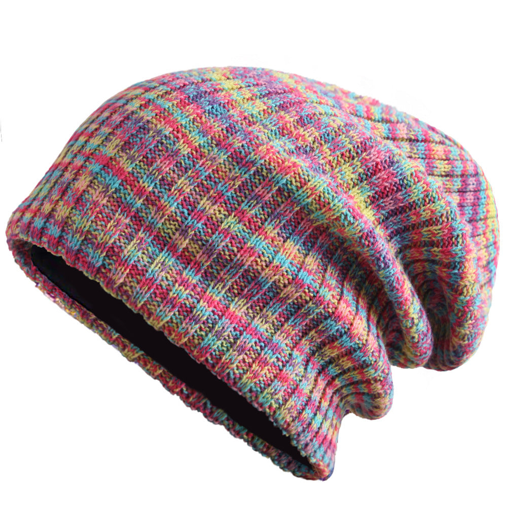 Rainbow lady knitted hats