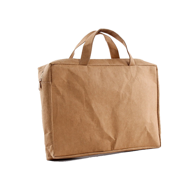 Washable kraft paper laptop bag