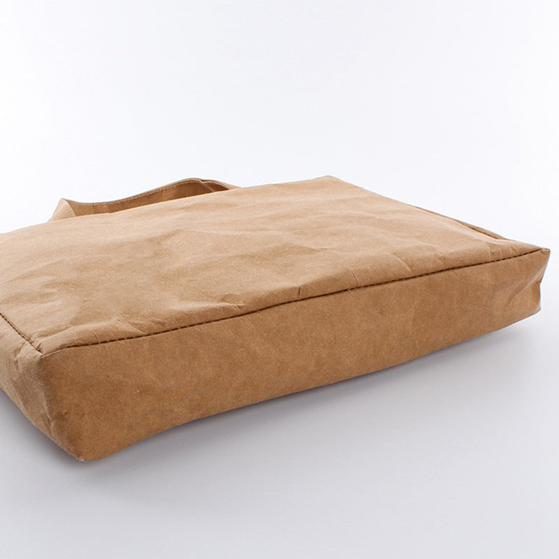 Washable kraft paper laptop bag