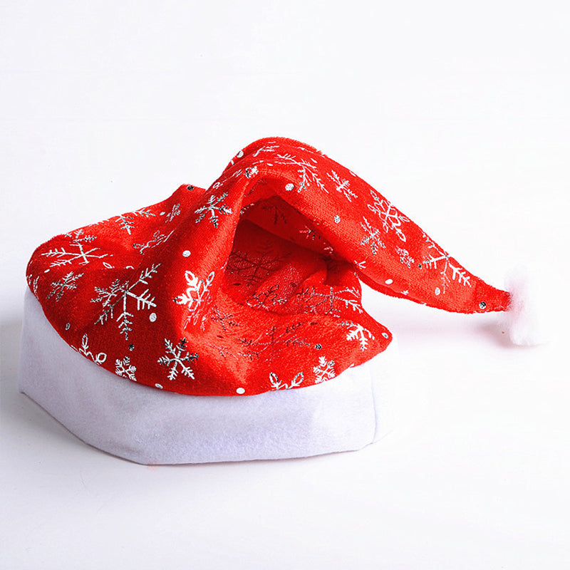 Snow flower pattern christmas hats for holiday