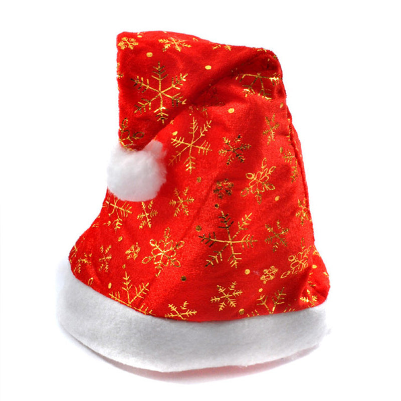 Snow flower pattern christmas hats for holiday