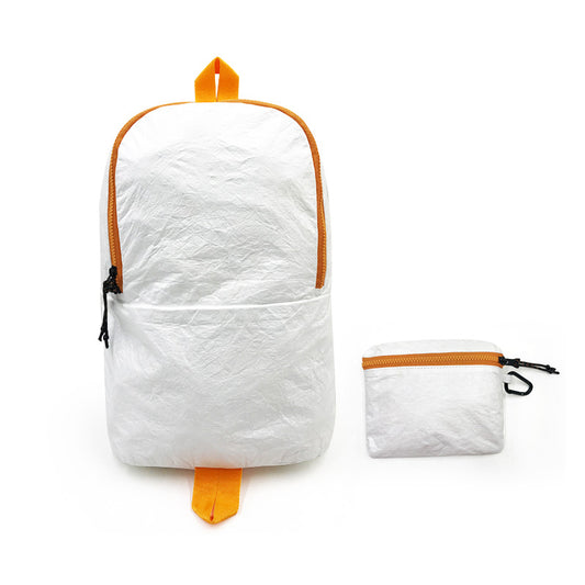 Travel tyvek paper folding backpack