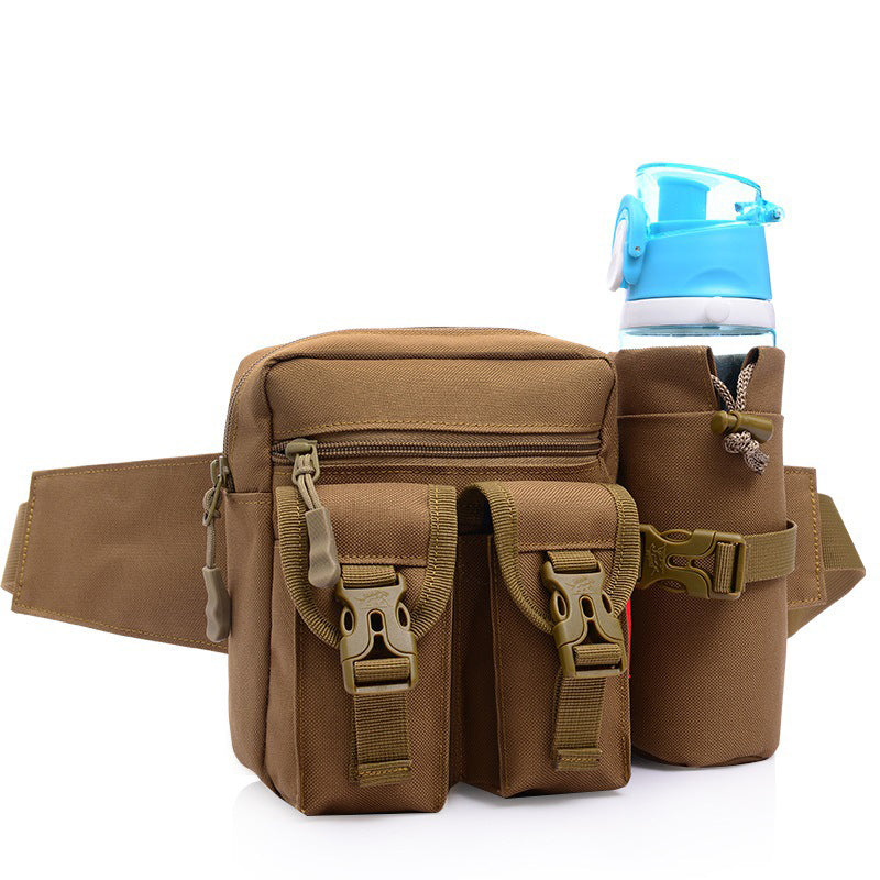 Brown color canvas waist bags for camping