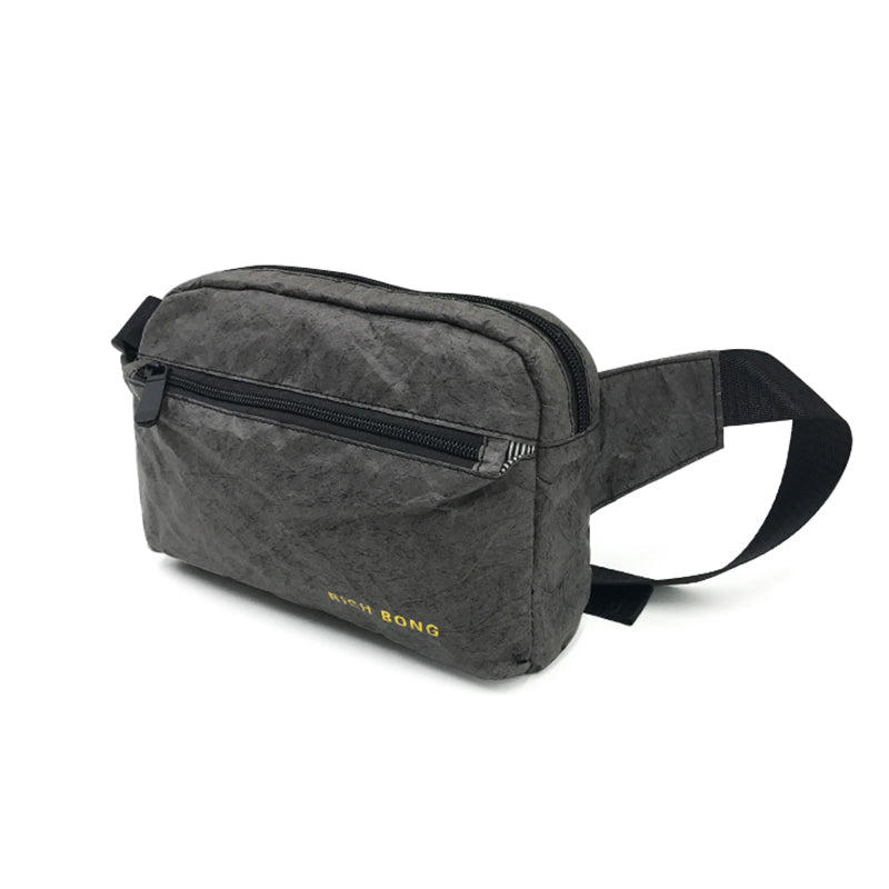 Black color tyvek paper waist bags