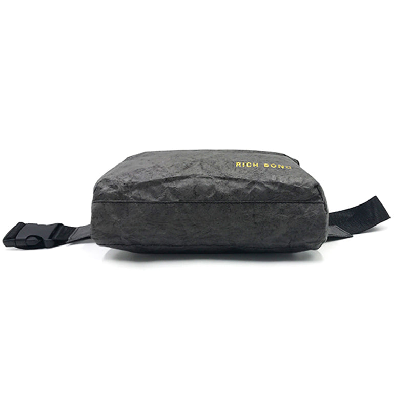 Black color tyvek paper waist bags