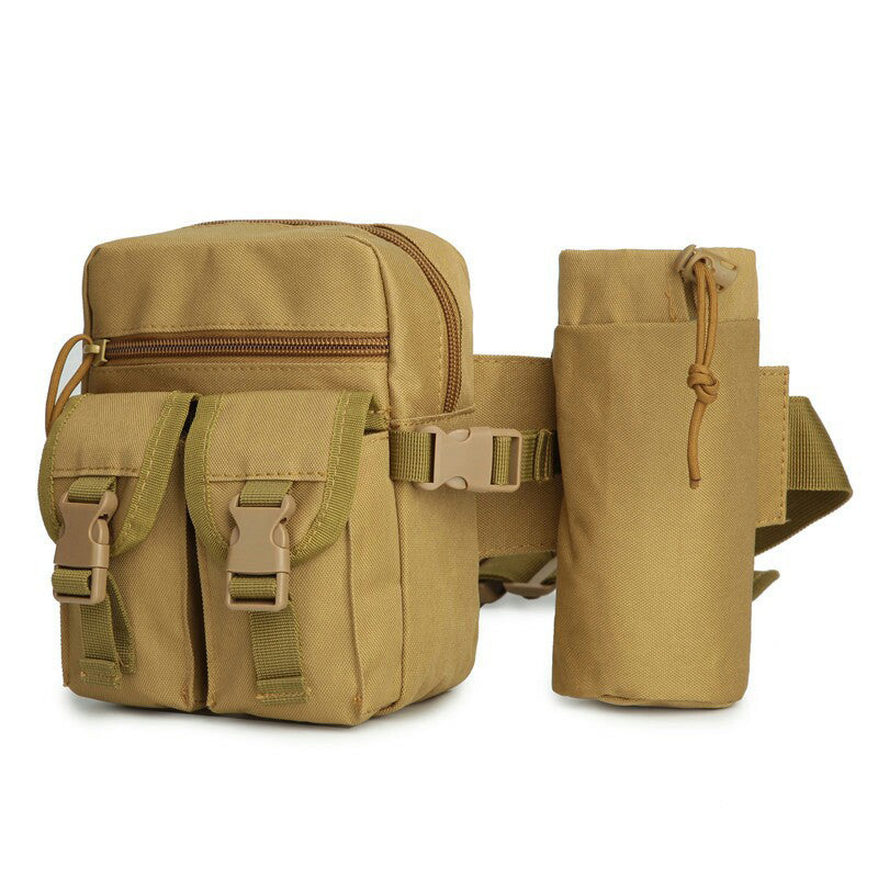 Brown color canvas waist bags for camping