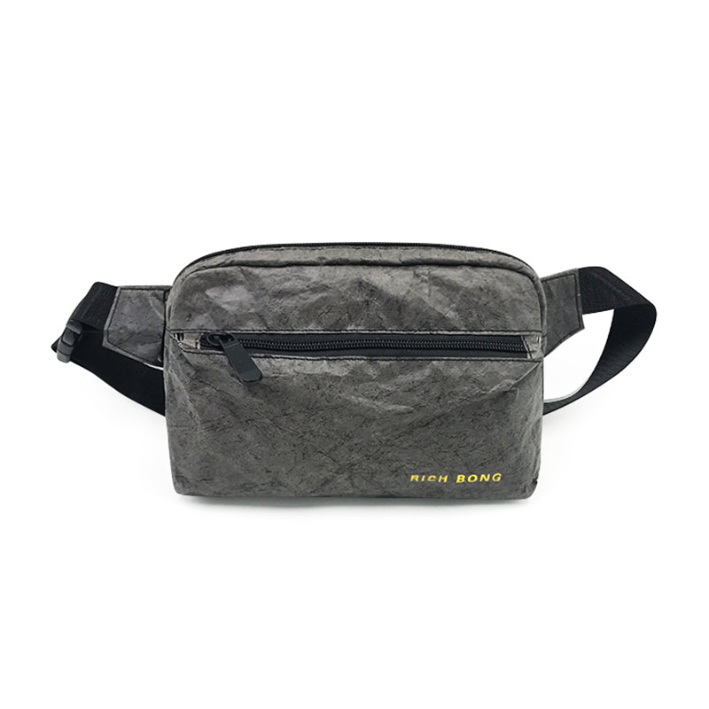 Black color tyvek paper waist bags