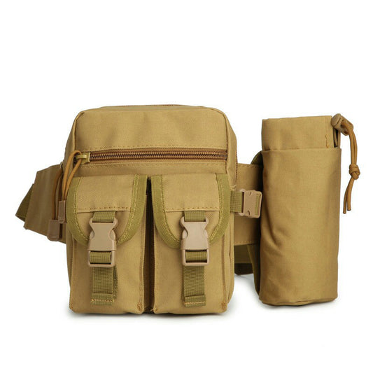 Brown color canvas waist bags for camping