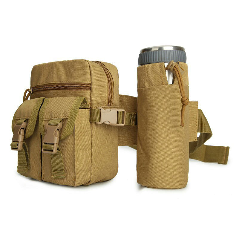 Brown color canvas waist bags for camping