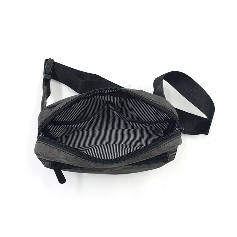 Black color tyvek paper waist bags