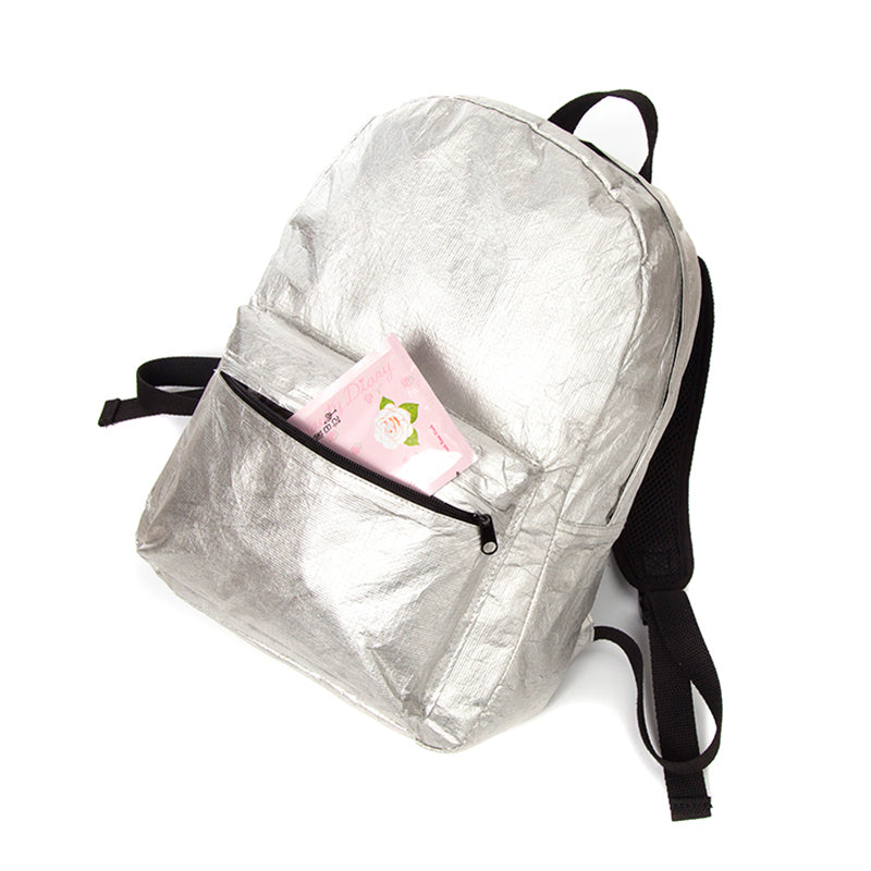 Silver Color Tyvek Paper Backpack