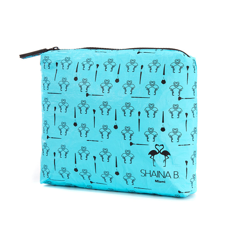 Tyvek paper zipper pouch makeup bag