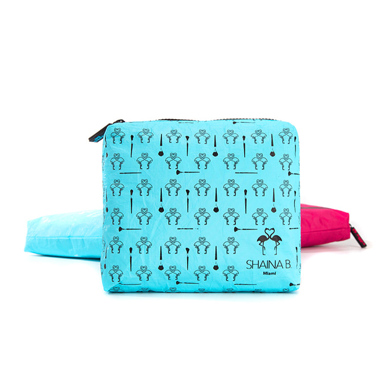 Tyvek paper zipper pouch makeup bag