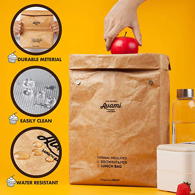 Eco-friendly paper lunch bag