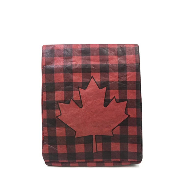 Maple Leaf Design Tyvek Lunch Bag