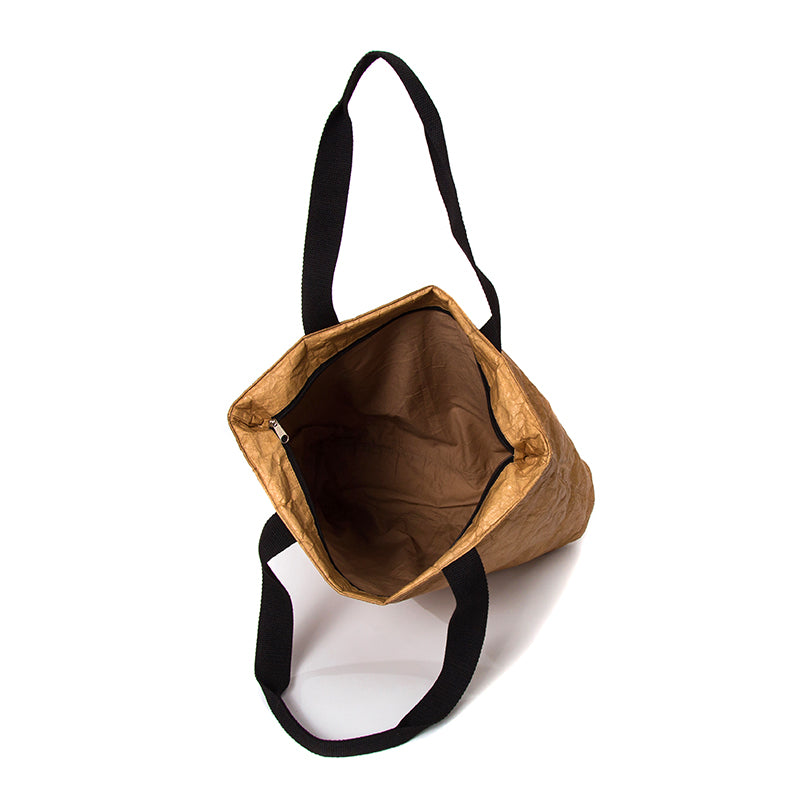 Brown color beach bag handbag